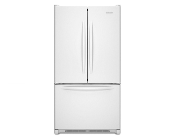 This ordinary refrigerator by KitchenAid is quite energy efficient. 